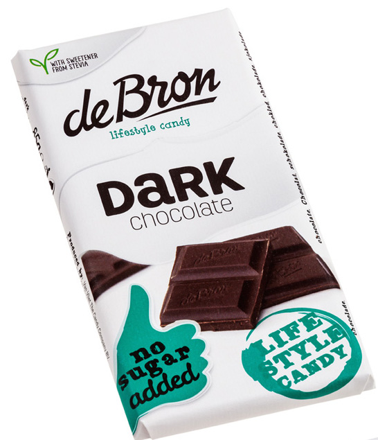 De Bron Suikervrije Tablet Dark Chocolate