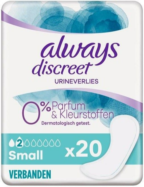 Always Discreet Small 0% Parfum & Kleurstoffen