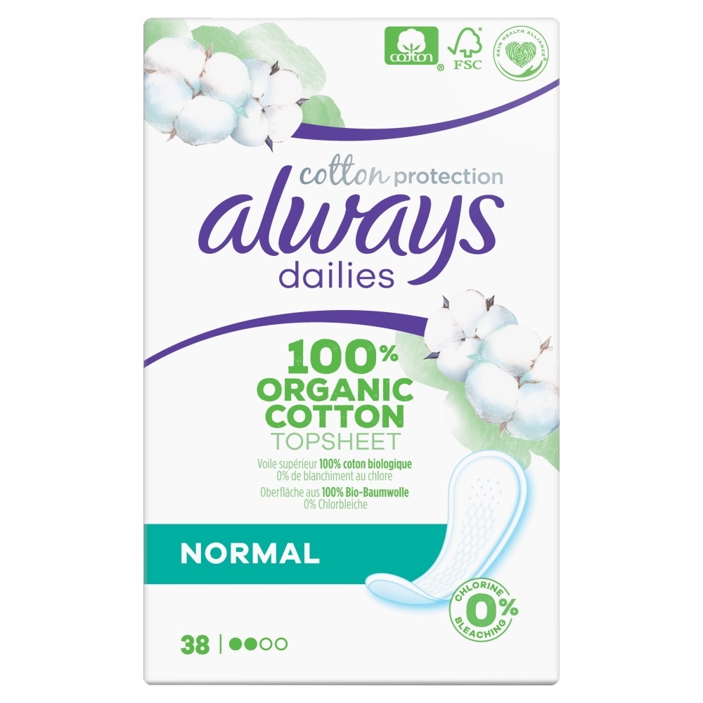 Always Dailies Cotton Protection Inlegkruisjes Normal