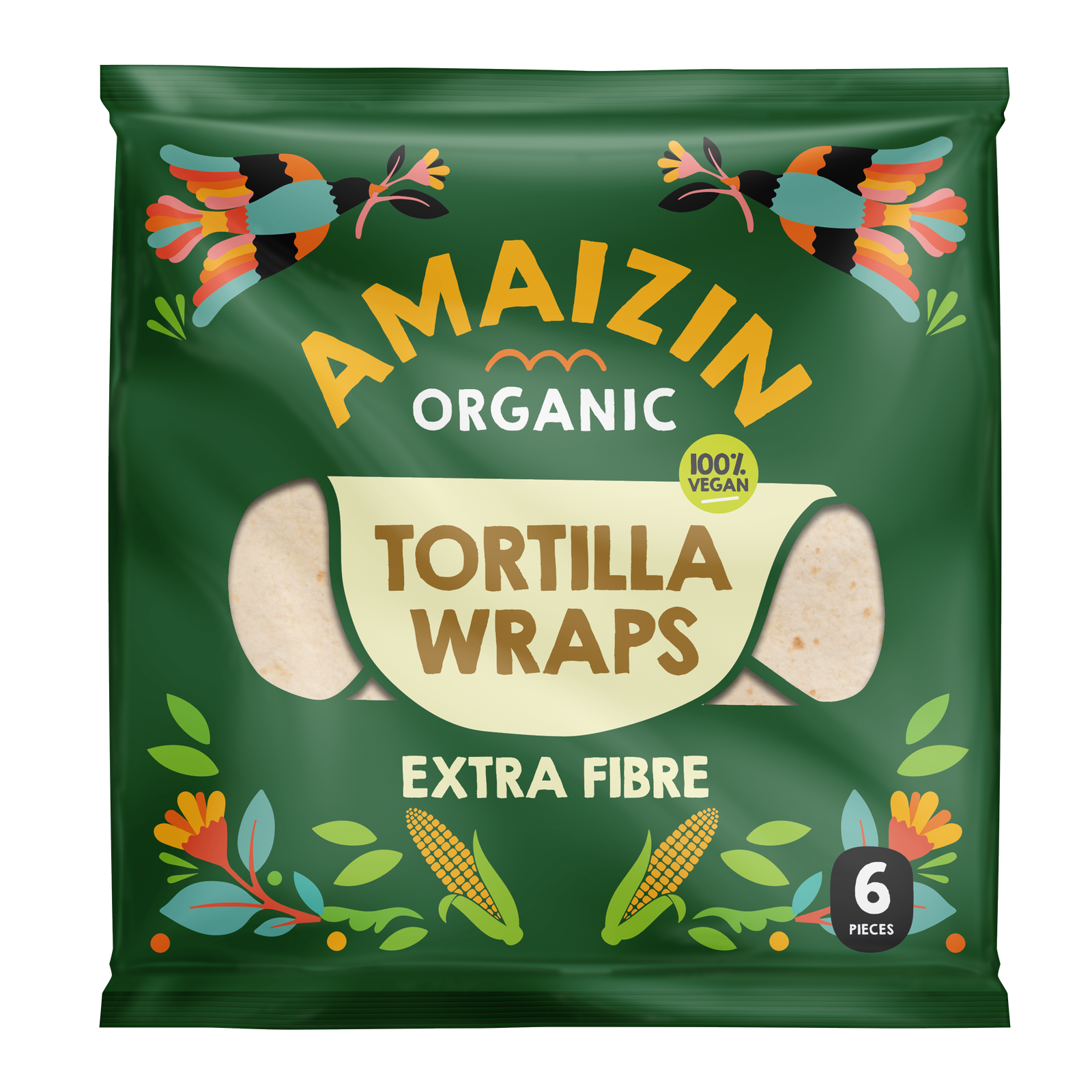 Amaizin Organic Tortilla Wraps Extra Fibre