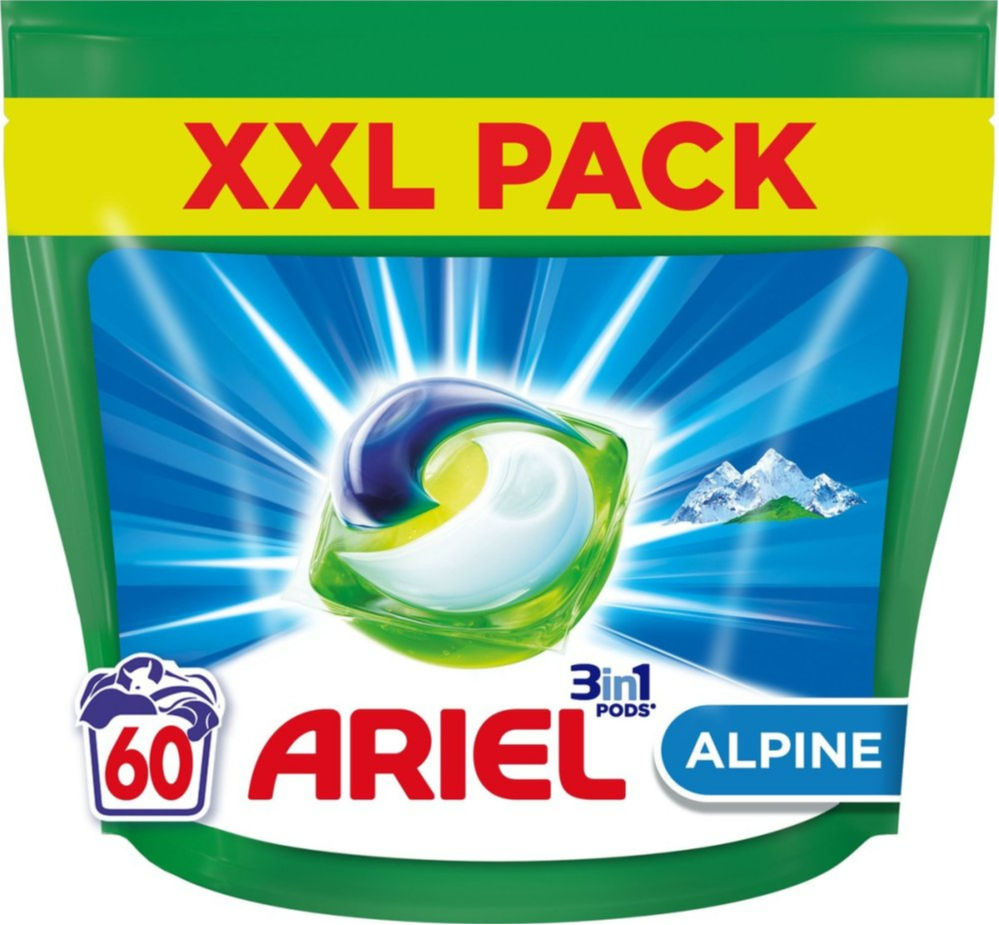 Ariel 3in1 Wasmiddel Pods - Alpine - 60 Capsules