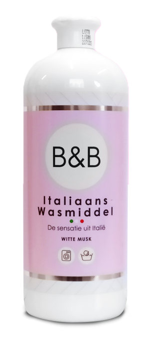 B&B Italiaans Wasmiddel Witte Musk 1000ML - Vloeibaar Wasmiddel - 40 wasbeurten