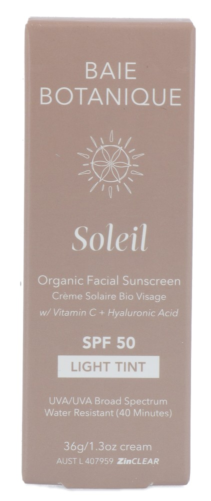 Baie Botanique Soleil Facial Sunscreen Light -Tinted SPF50