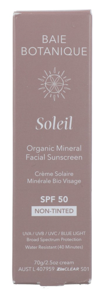 Baie Botanique Soleil Facial Sunscreen SPF 50