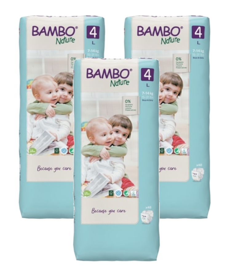 Image of Bambo Nature Luiers Maat 4 L - Multiverpakking 