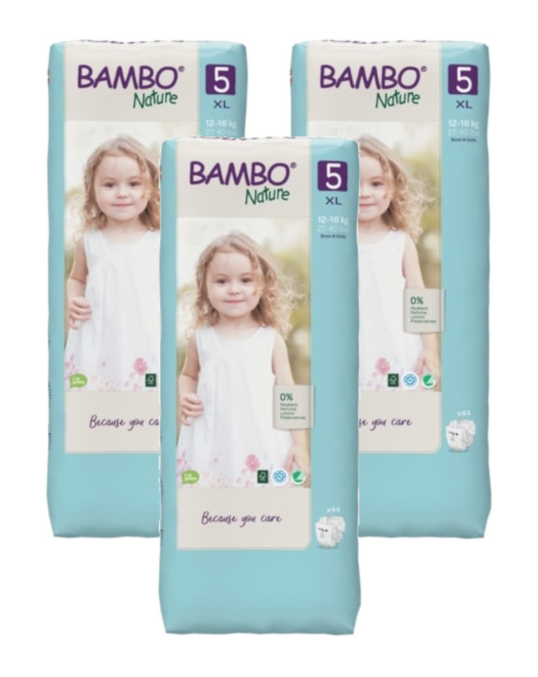 Image of Bambo Nature Luiers Maat 5 XL - Multiverpakking 