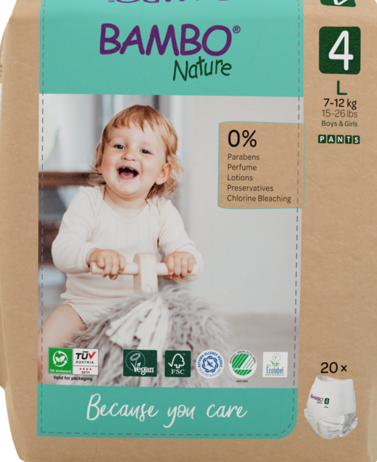 Bambo Nature - Paper Bag - Trainingsbroekje MAXI - 7 tot 14 KG