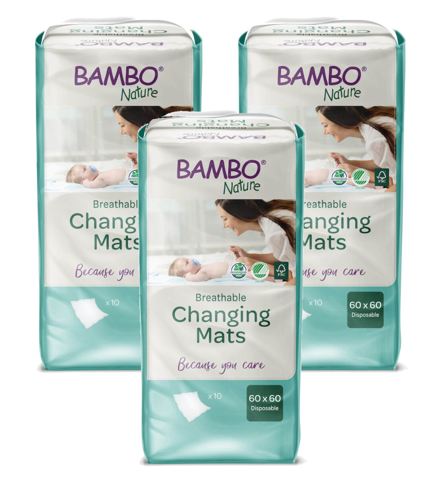 Image of Bambo Nature Verschoonmatjes 60x60 Multiverpakking