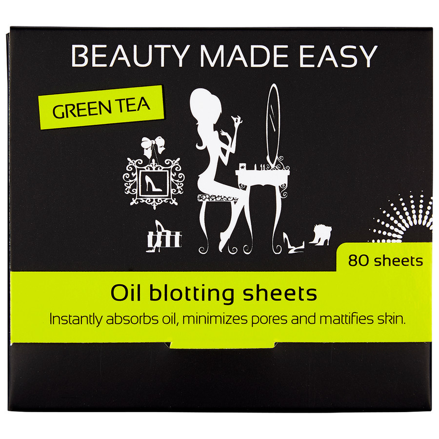 Beauty Made Easy Oil Blotting Sheets Green Tea 80 stuks