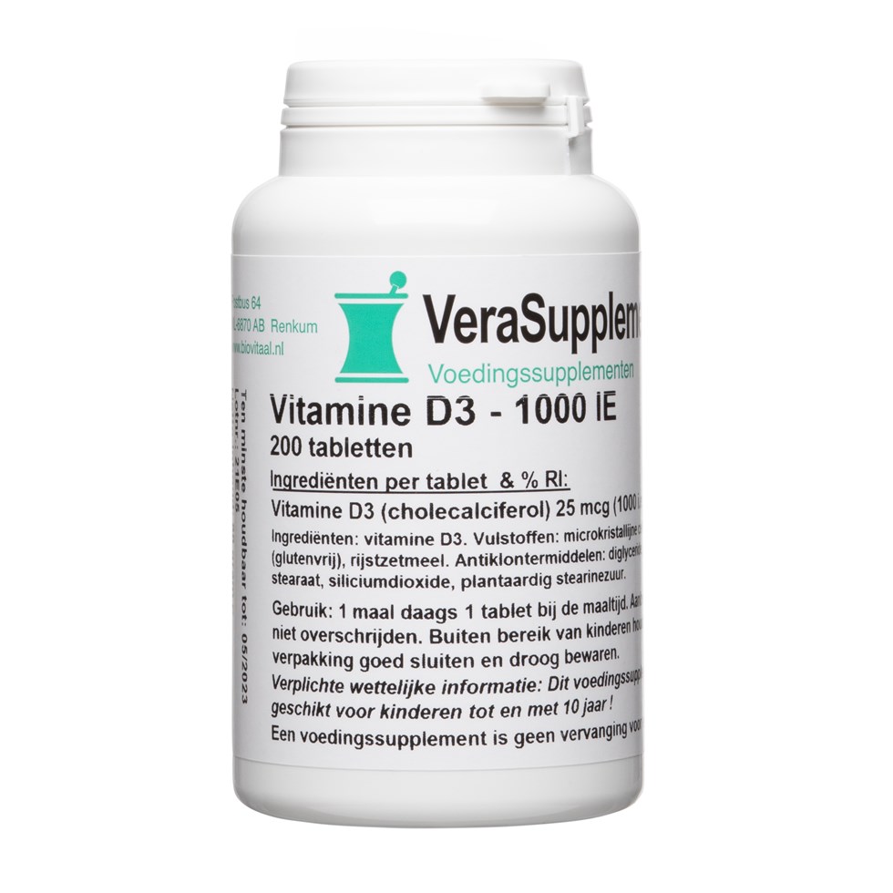 VeraSupplements Vitamine D3 25mcg