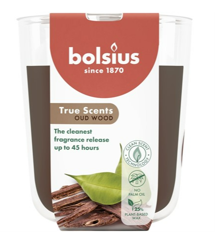 Bolsius Geurkaars True Scents Oud Wood