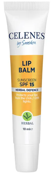 Celenes By Sweden Lip Balm Sunscreen SPF15 Herbal Defense