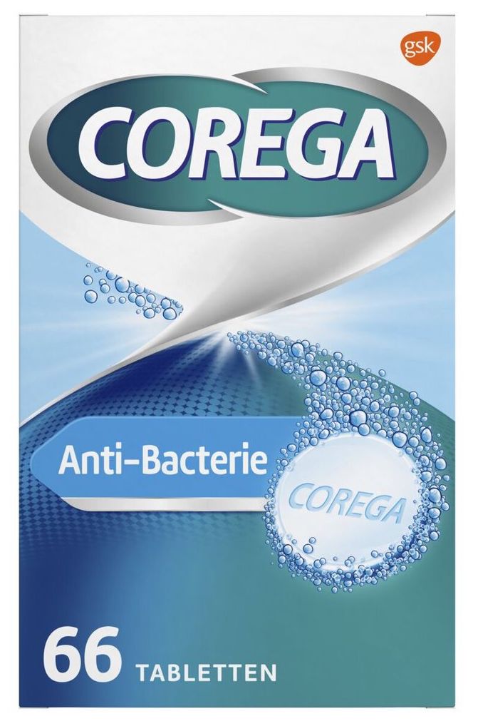 Corega Tabs Anti Bacterieel 66 stuks