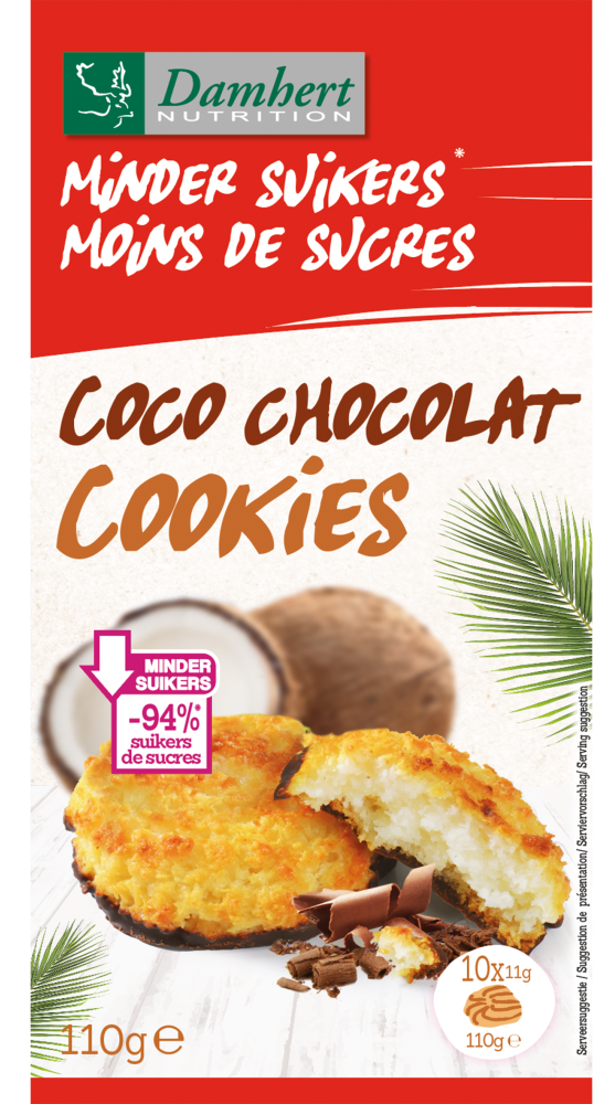 Damhert Minder Suikers Coco Chocolat Cookies