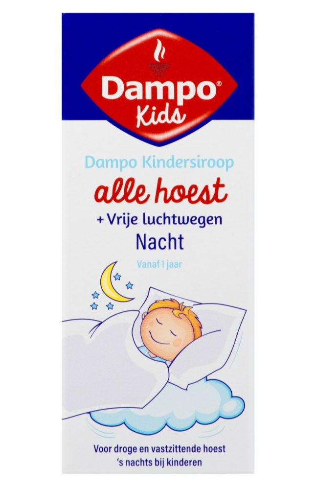 Dampo Kindersiroop Alle Hoest + Vrije Luchtwegen Nacht