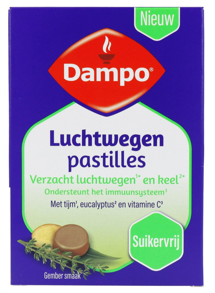 Dampo Luchtwegen Pastilles Gembersmaak