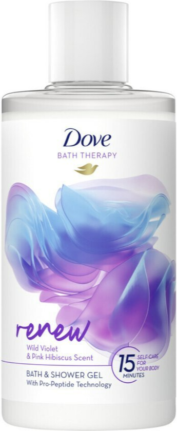 Dove Bath Therapy Renew Bath & Shower Gel Wild Violet & Pink Hibiscus Scent