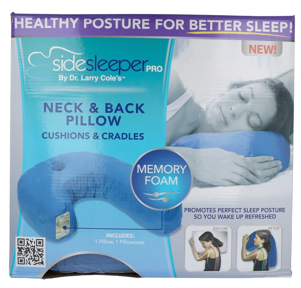 Dr. Larry Cole Side Sleeper Pro Neck & Back Pillow