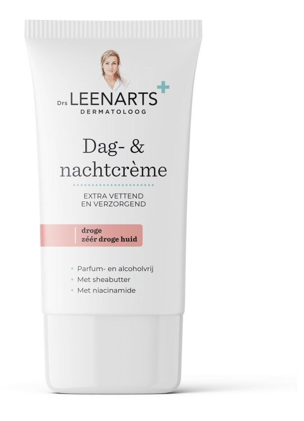 Drs Leenarts - Dag- & nachtcrème - droge tot zeer droge huid - Sheabutter & Niacinamide - Parfumvrij