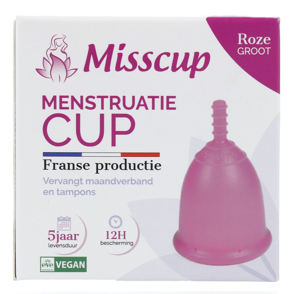 Image of Eco Conceils Misscup Menstruatie Cup Groot Roze