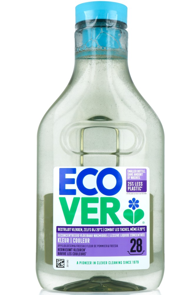 Ecover Geconcentreerd Vloeibaar Wasmiddel Color Appelbloesem & Freesia 28 Wasbeurten 1 liter