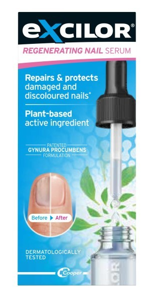 Excilor Regenererend Nagelserum - Herstel de gezondheid van je broze, verkleurde of beschadigde nagels - Dermatologisch getest - Plantaardig actief ingrediënt - 10 ml