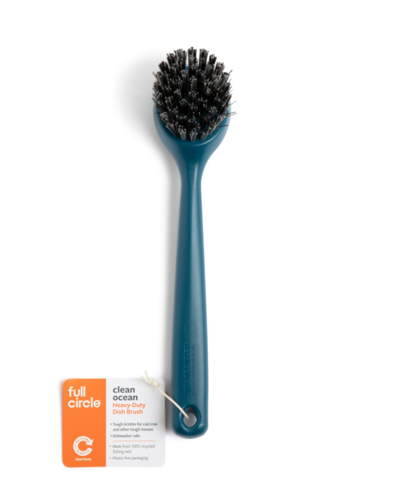 Full Circle Heavy-Duty Dish Brush Clean Ocean