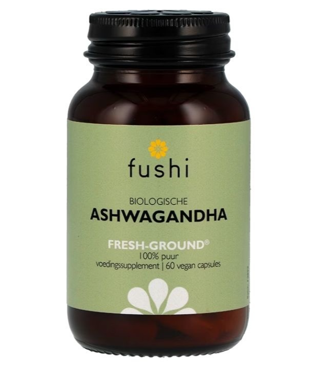 Fushi Wellbeing - Biologische Ashwagandha - Voedingssupplement - 60 capsules - Vegan