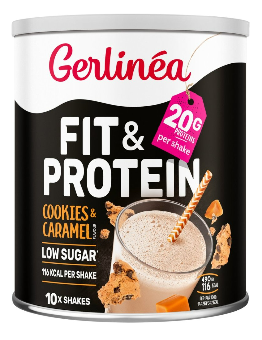 Gerlinéa Fit & Protein Shake Cookies & Caramel Flavour 340 g
