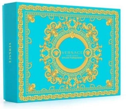 Versace Dylan Turquoise pour Femme Giftset - 50 ml eau de toilette spray + 50 ml showergel + 50 ml bodygel - cadeauset voor dames