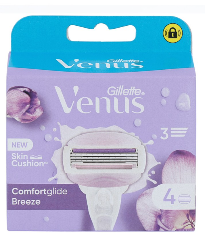 Gillette Venus Comfortglide Breeze - Voor Een Gladde Scheerbeurt - 4 Navulmesjes