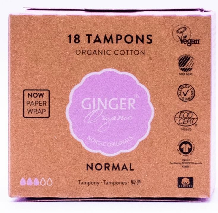 Image of Ginger Organic Tampons Normal