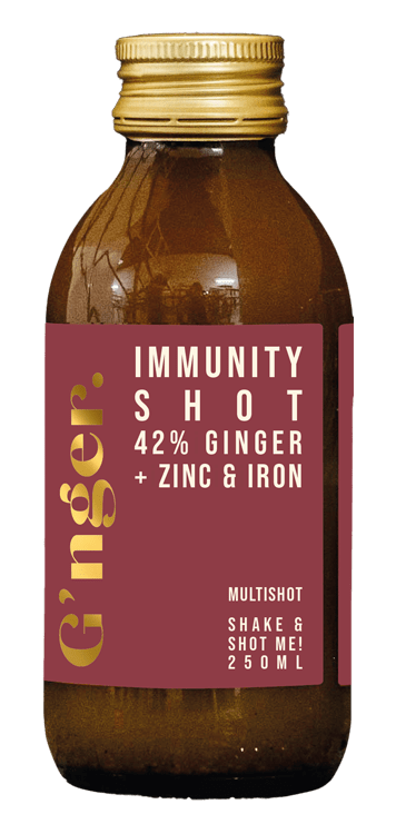G'nger Immunity shot 250ml - Multi-gembershot, gemberthee, gembersap, gimber