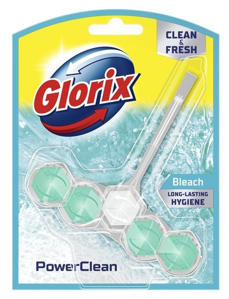 Glorix PowerClean Bleach Toiletblok