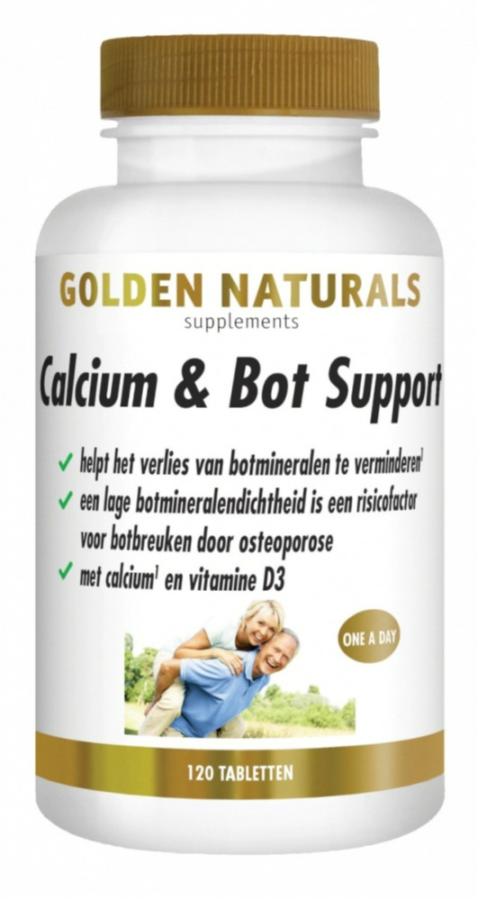 Golden Naturals Calcium & Bot Support (120 vegetarische tabletten)