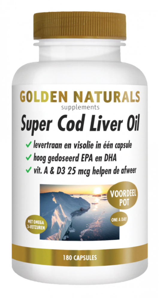 Golden Naturals Super Cod Liver Oil (180 softgel capsules)