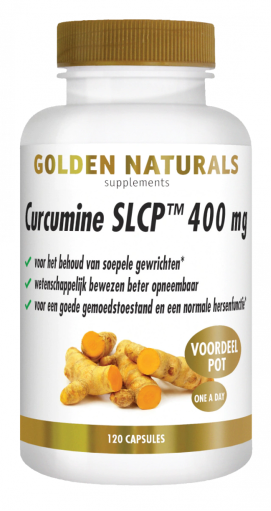 Golden Naturals Curcumine SLCP 400mg (120 veganistische capsules)