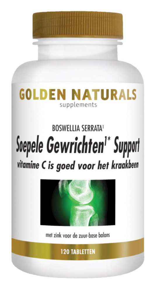 Golden Naturals Soepele Gewrichten & Kraakbeen Support (120 tabletten)