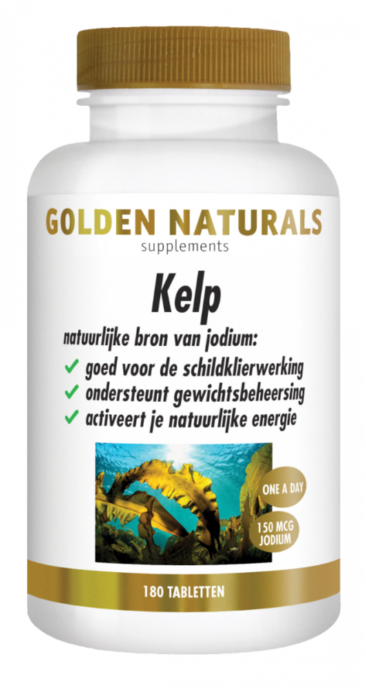 Golden Naturals Kelp (180 veganistische tabletten)