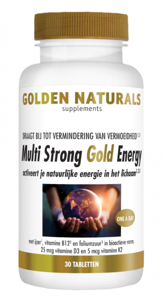 Golden Naturals Multi Strong Gold Energy (30 veganistische tabletten)