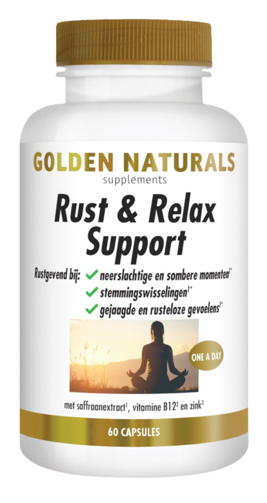Golden Naturals Rust & Relax Support (60 veganistische capsules)