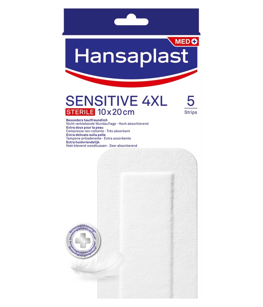 Image of Hansaplast Pleisters Sensitive 4XL Steriel