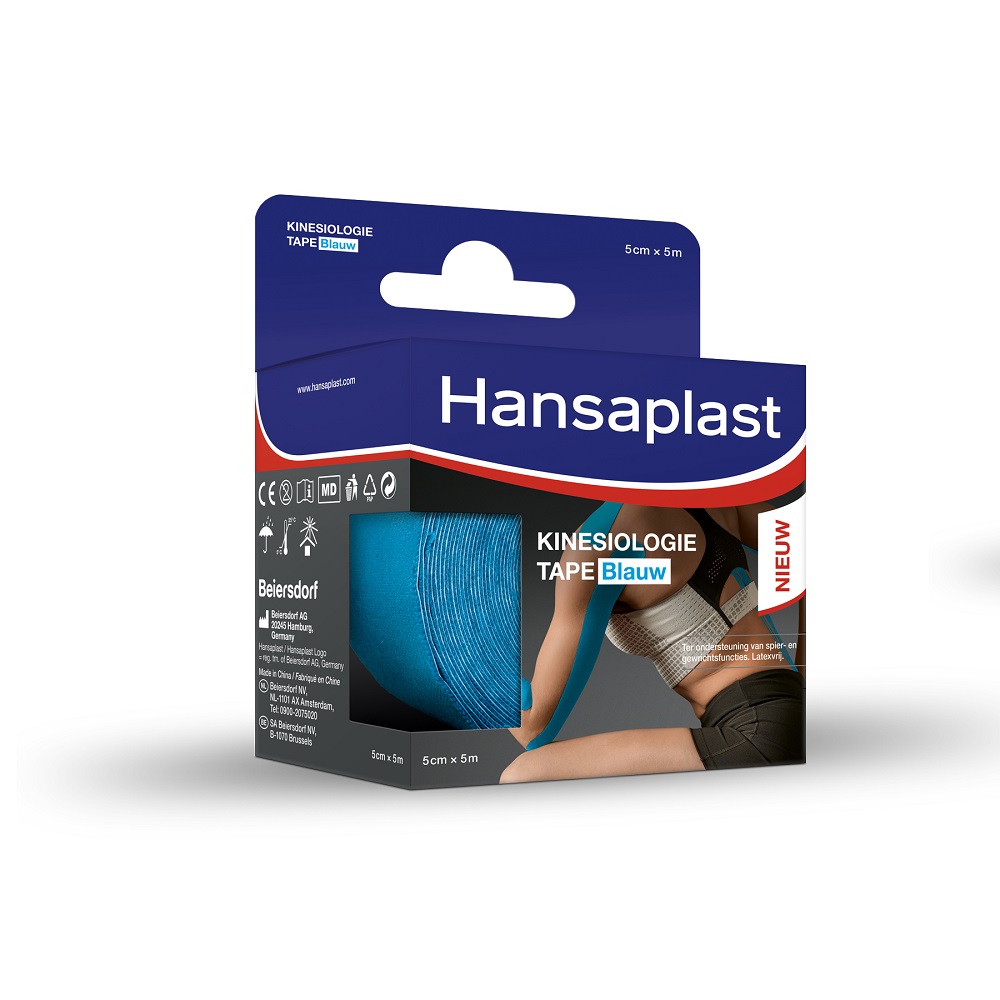 Image of Hansaplast Kinesiologie Tape Blauw