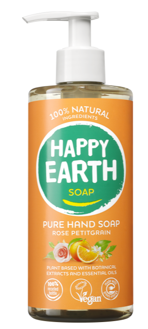 Happy Earth Pure Hand Soap Rose Petitgrain