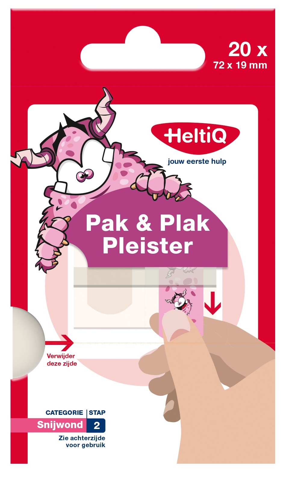 Image of HeltiQ Pak & Plak Pleister Roze