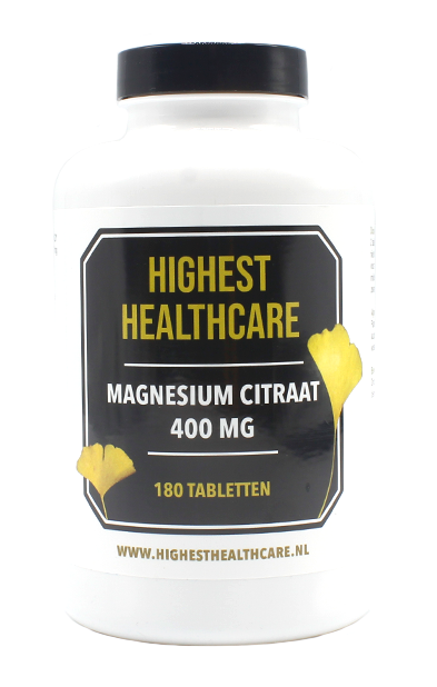 Highest Healthcare Magnesium Citraat 400mg Tabletten