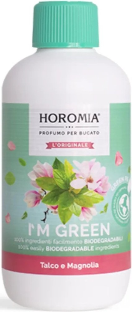Horomia Wasparfum I’M GREEN Biologisch Talco e Magnolia 400 ml _Wasparfum - Geur bij de Was - Wasgeurtje