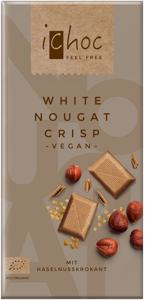 Ichoc White Nougat Crisp Vegan