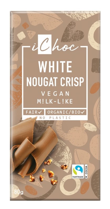 iChoc White Nougat Crisp Chocoladereep