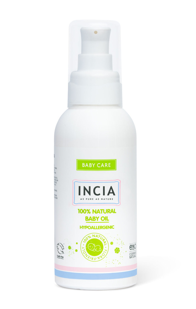 INCIA 100% Natuurlijke Baby Olie - Vegan - 110 ml